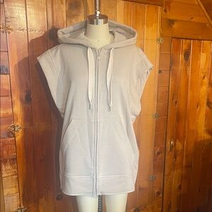 Adidas by Stella McCartney Sleeveless Zip-Up Hoodie Vest